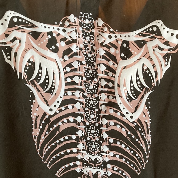 Hot Topic Sheer Black Spine Tank Top - Picture 3 of 7